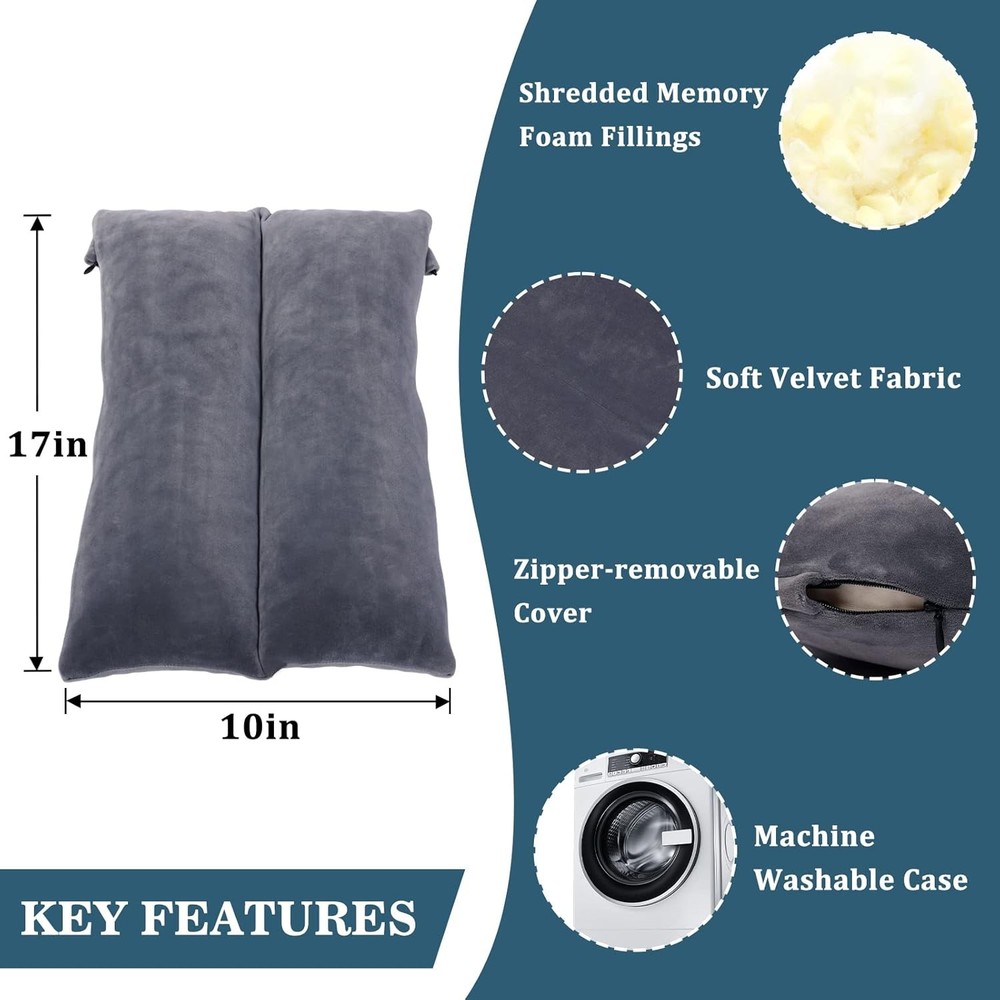 Arm Elevation Pillow Shredded Memory Foam Filled Arm Stabilizer Elevation Pil...