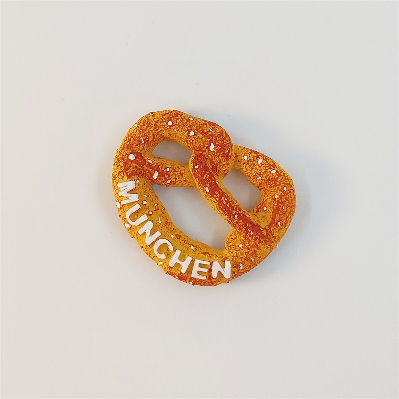 Germany Munich Cookie Travel Souvenir 3D Resin Refrigerator Fridge Magnet Craft