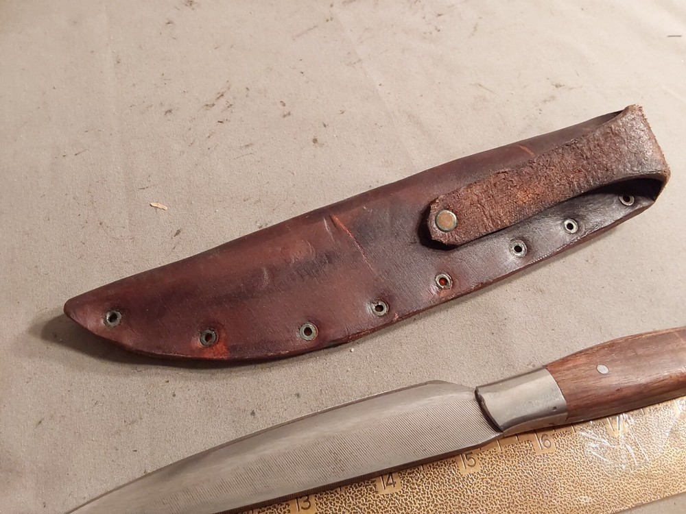 C Cox Jr Nail File Custom Made Fixed Blade Knife