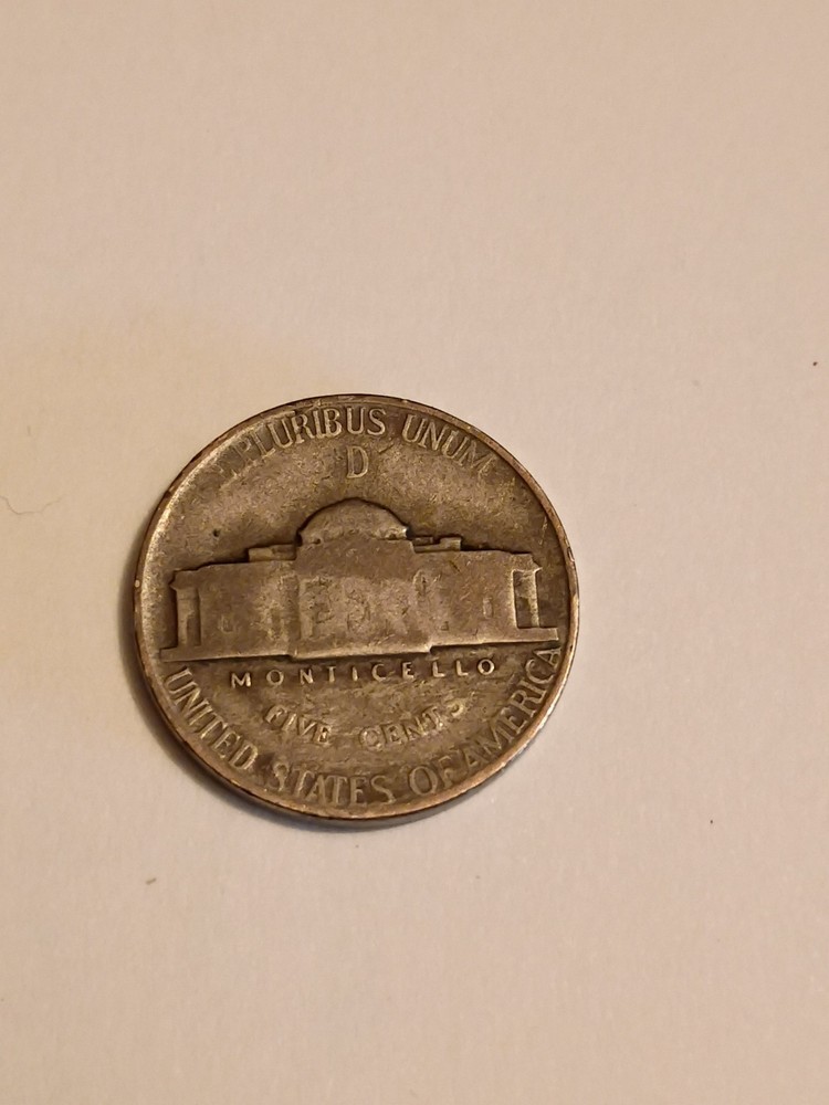 1945 Denver Mint 35% Silver Nickel
