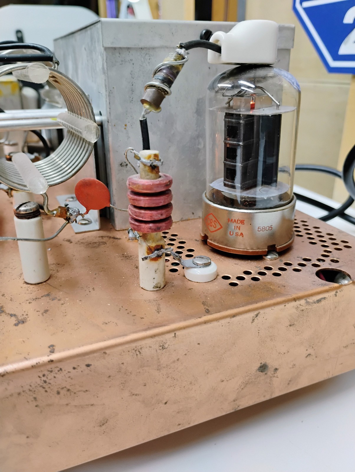 Vintage EICO Model 720 90 Watt CW Amateur Radio Transmitter. Powers Up!