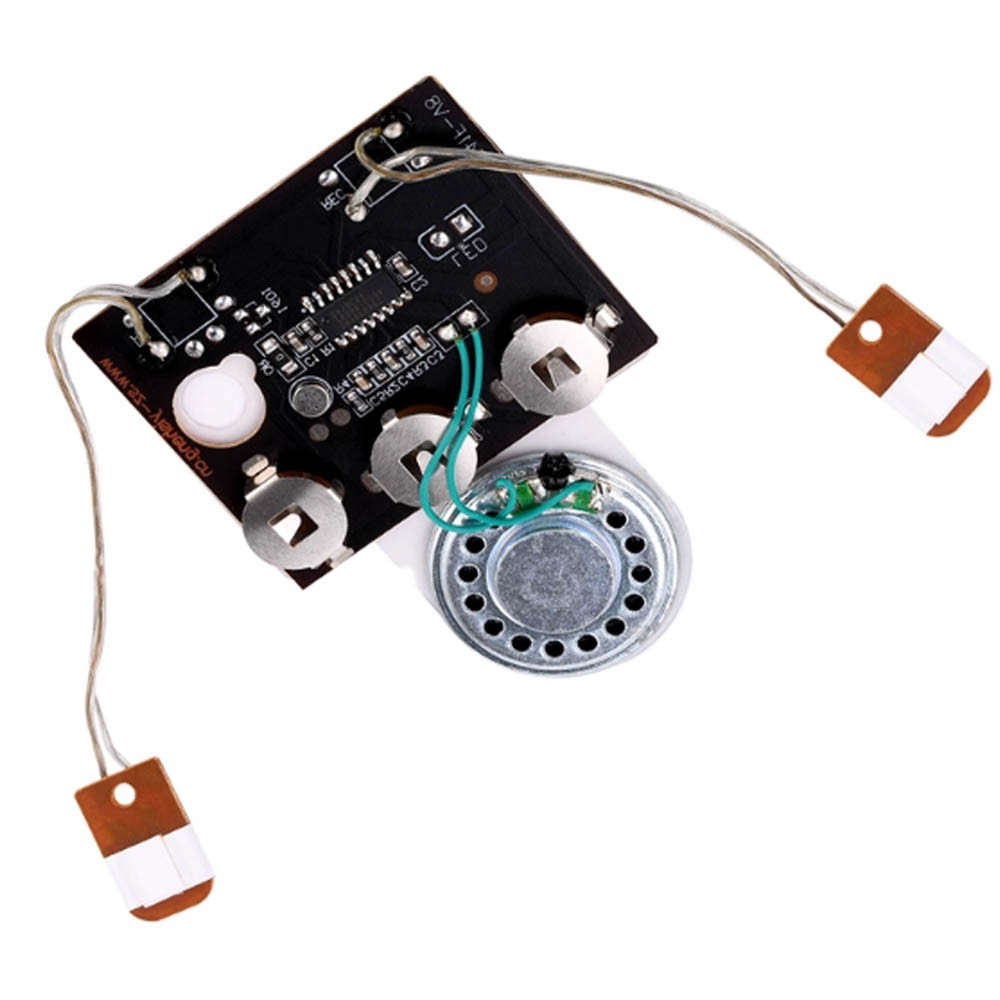 1PC 30s Recordable Voice Chip Sound Module DIY Wired Double Button Control USA