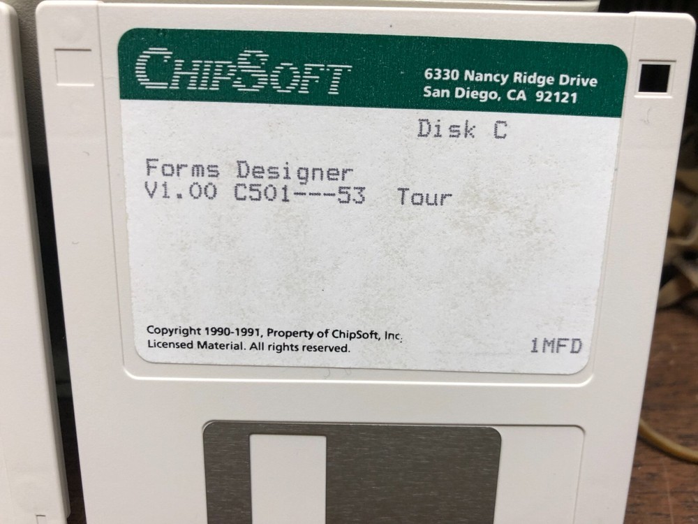 ChipSoft for Macintosh Software 3-1/2" disks - vintage Mac software