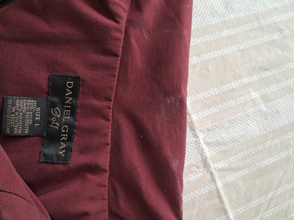 Daniel Gray Golf Pullover Windbreaker Men's Large Qtr Zip