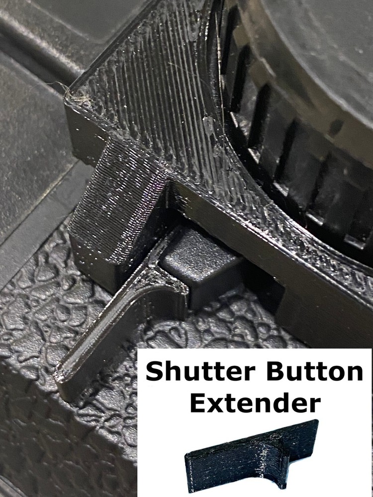 Shutter Release Cable Adapter & Button Extender for Holga 120 Camera