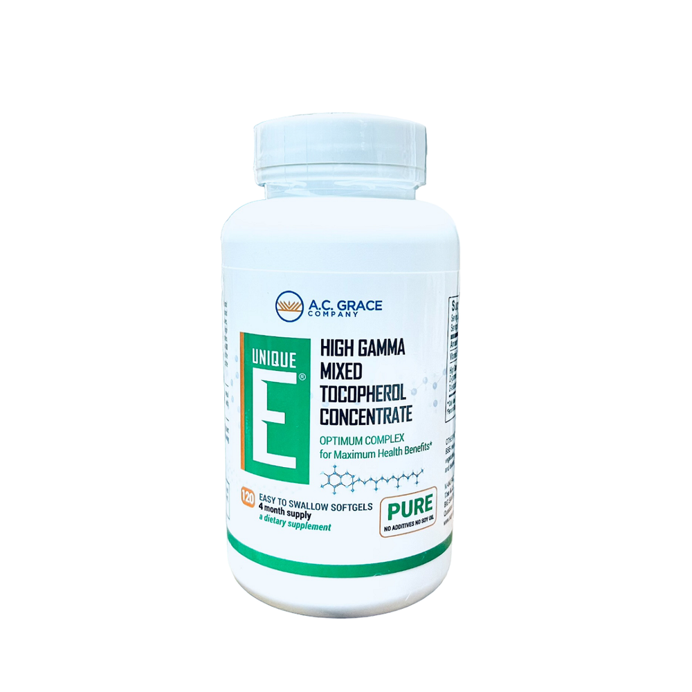 UNIQUE E A.C. Grace Company Mixed Tocopherols Softgels 120 Count