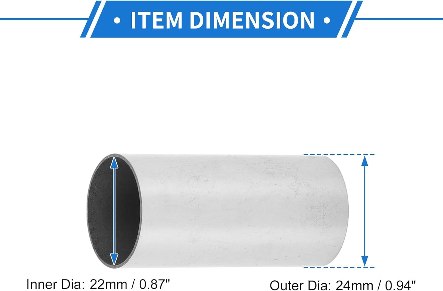 1 Set Heater Exhaust Pipe Connector 22mm ID 24mm OD Air Diesel Heater Exhaust Tu