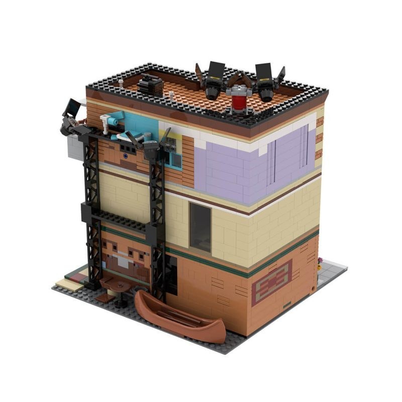 Compatible Modular Building Alt Build with Interior Model 2668 Pieces