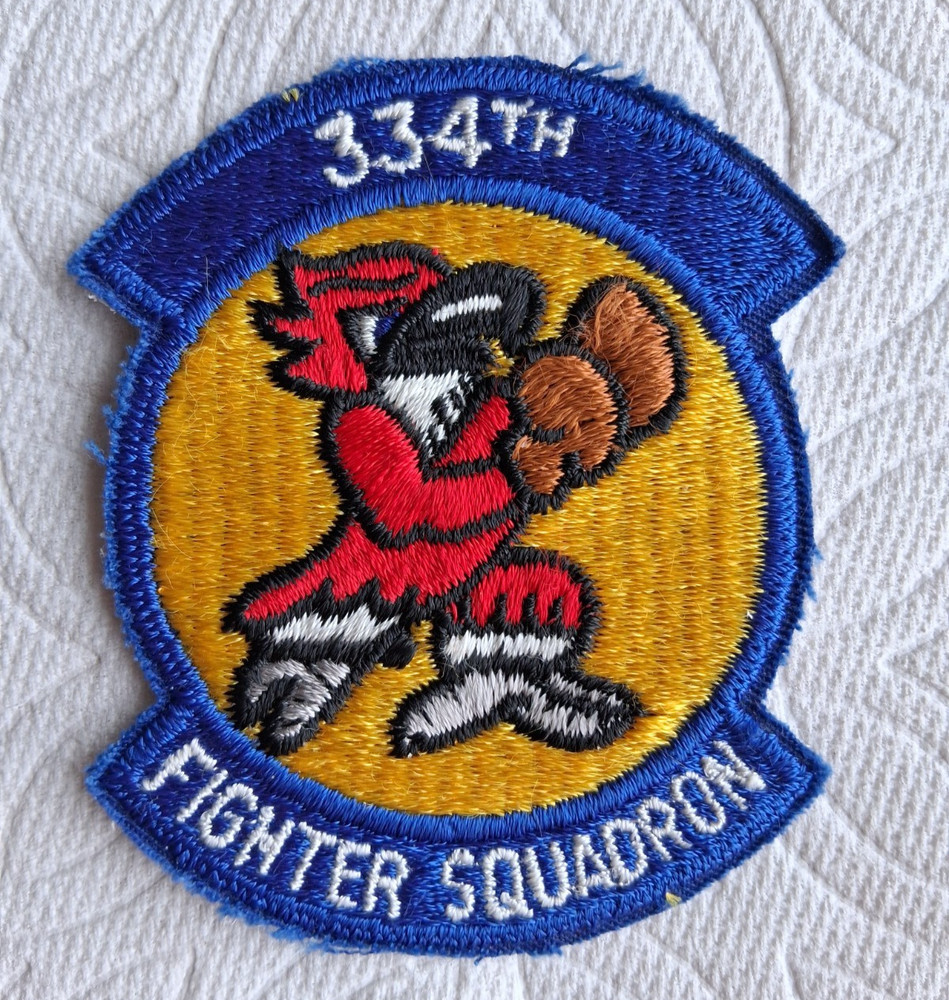 USAF, US Air Force Uniform Pocket Patch, 334th Fighter Squadron
