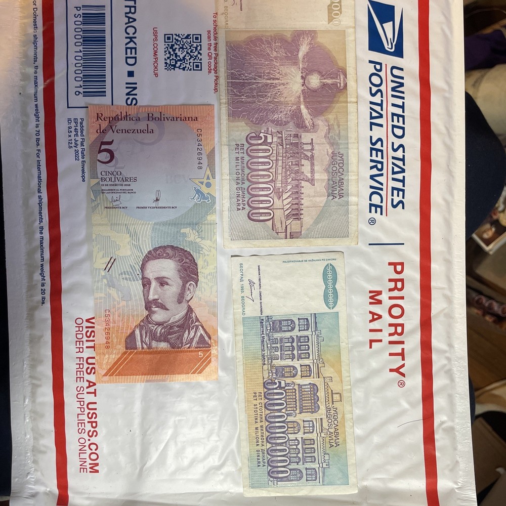 Three Different Countries Currency Bills