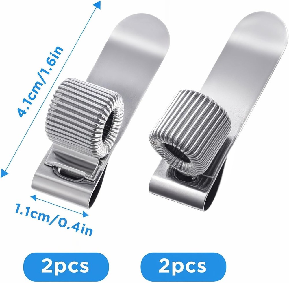 Metal Pen Holder Clip Set for Notebooks