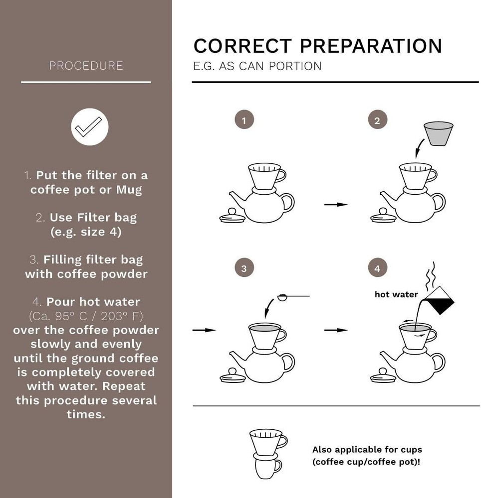 Ceramic Coffee Dripper - Stone Grey - Filter Size 4