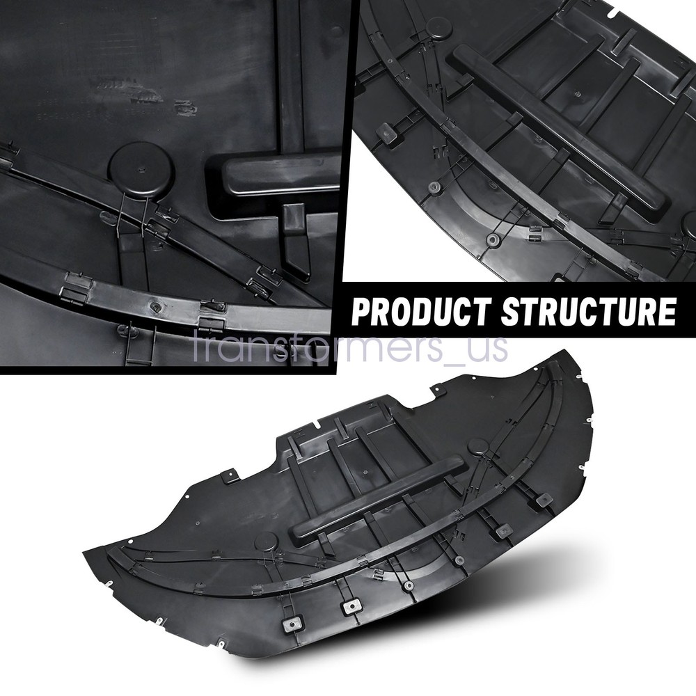 Front Bumper Under Cover Guard Engine Splash Shield For 2015-2017 Ford Mustang