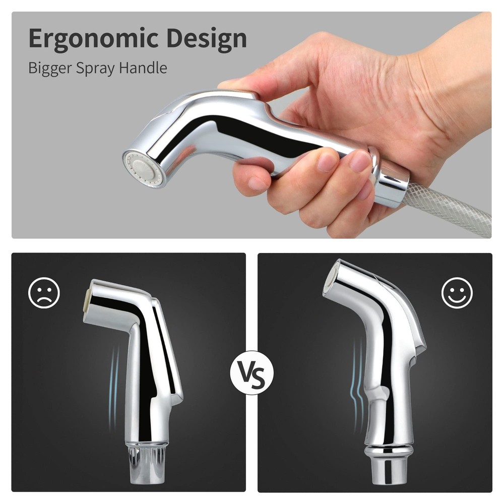 Universal Sink Spray Attachment, Chrome Kitchen Faucet Side Sprayer Head