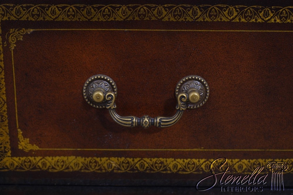 F64295EC: MAITLAND SMITH Tooled Leather Slant Front Desk