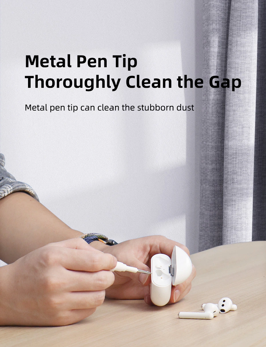 Cleaning Pen For Airpods Pro1 2Earphones Cleaner Kit Soft Brush Case Earbuds LOT