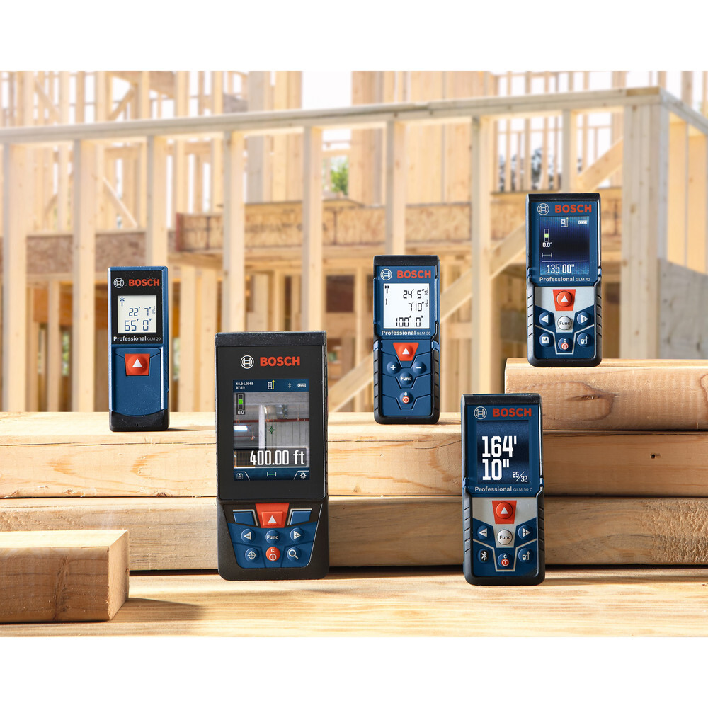 Bosch GLM400C-RT 400 ft Bluetooth Laser Measure Kit Certified Refurbished
