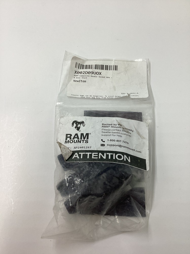 RAM Mounts - RAM-B-201U-A - Composite Double Socket Arm - B Size Short