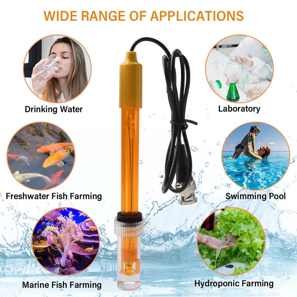 PH ORP Replacement Probe Aquarium Laboratory Electrode Oxidation-Reduction