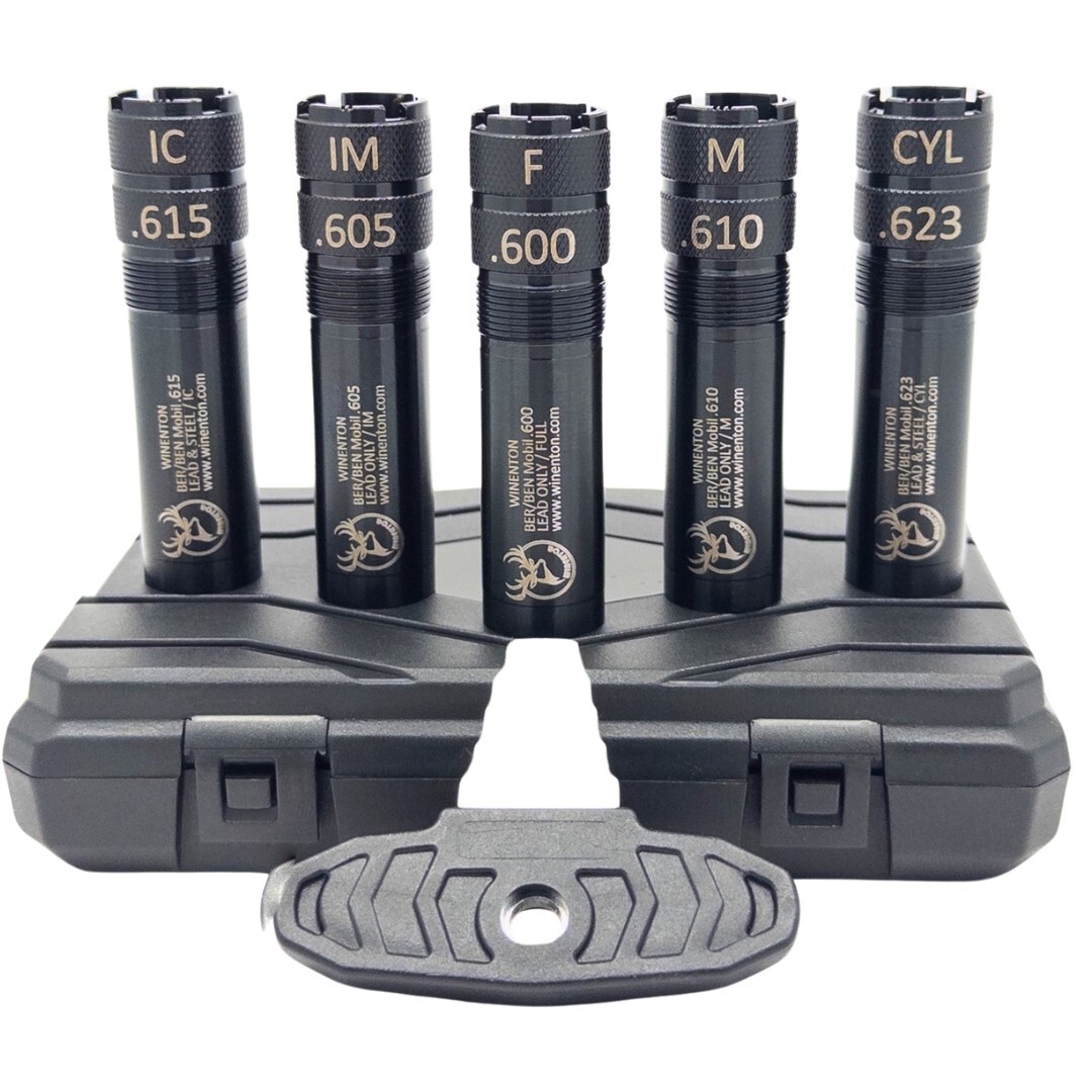 Beretta/Benelli Mobil Thread 20ga Extended Choke Tubes Set 5 pcs Black Winenton™