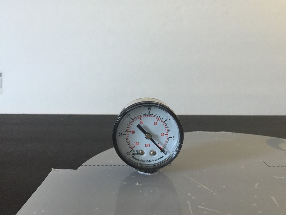Vacuum Chamber Lid 9" Diameter Polycarbonate Complete And Ready Degassing