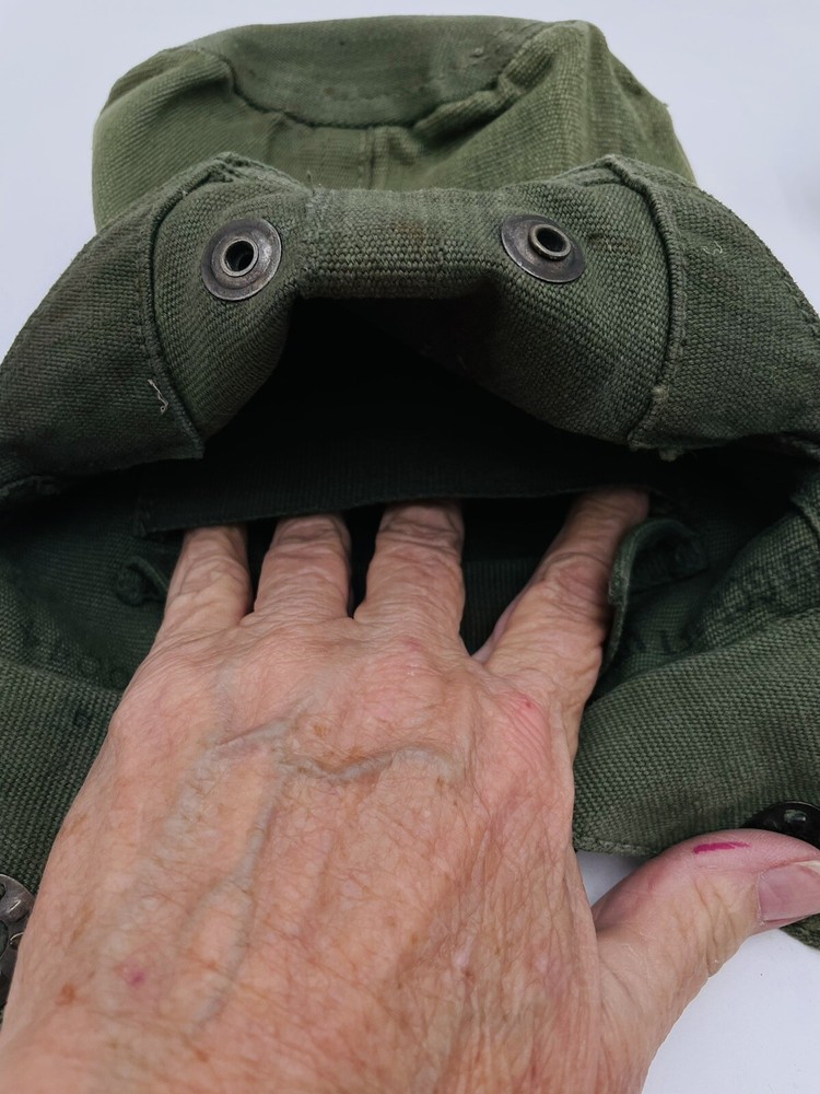 Vintage BAGCRAFT 1945 SOLING JAPAN Tin Mess Camp Cook Kit with Belt Bag