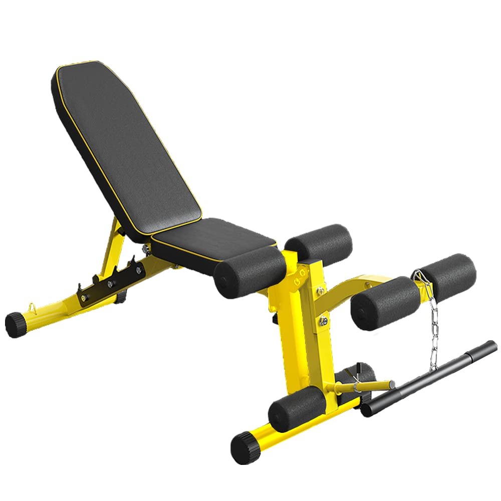 Utility Weight Bench with Leg Extension - Multi-Position Adjustable Bench for...