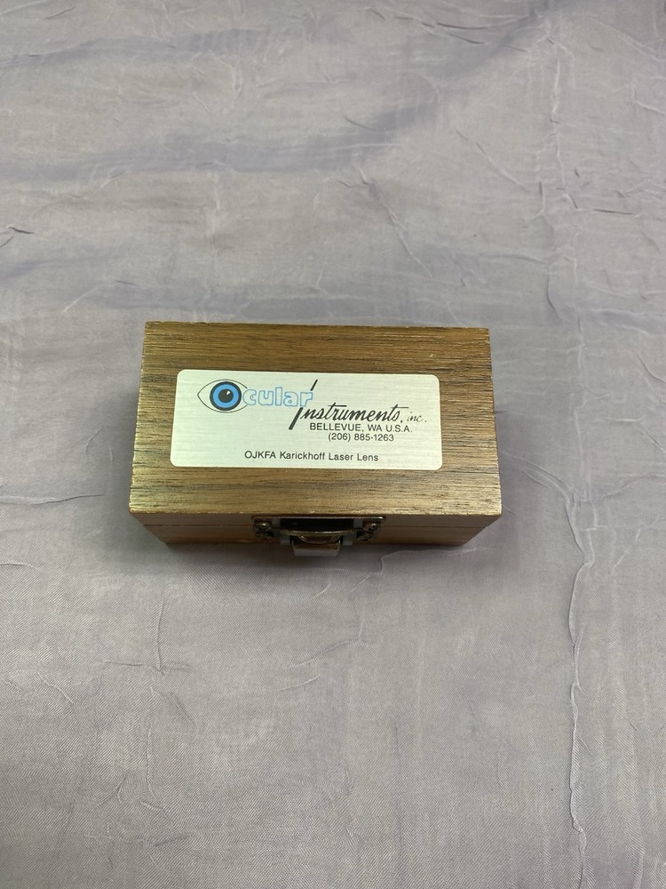 Ocular Instruments OJKFA Karickhoff Laser Lens- Minor Damages