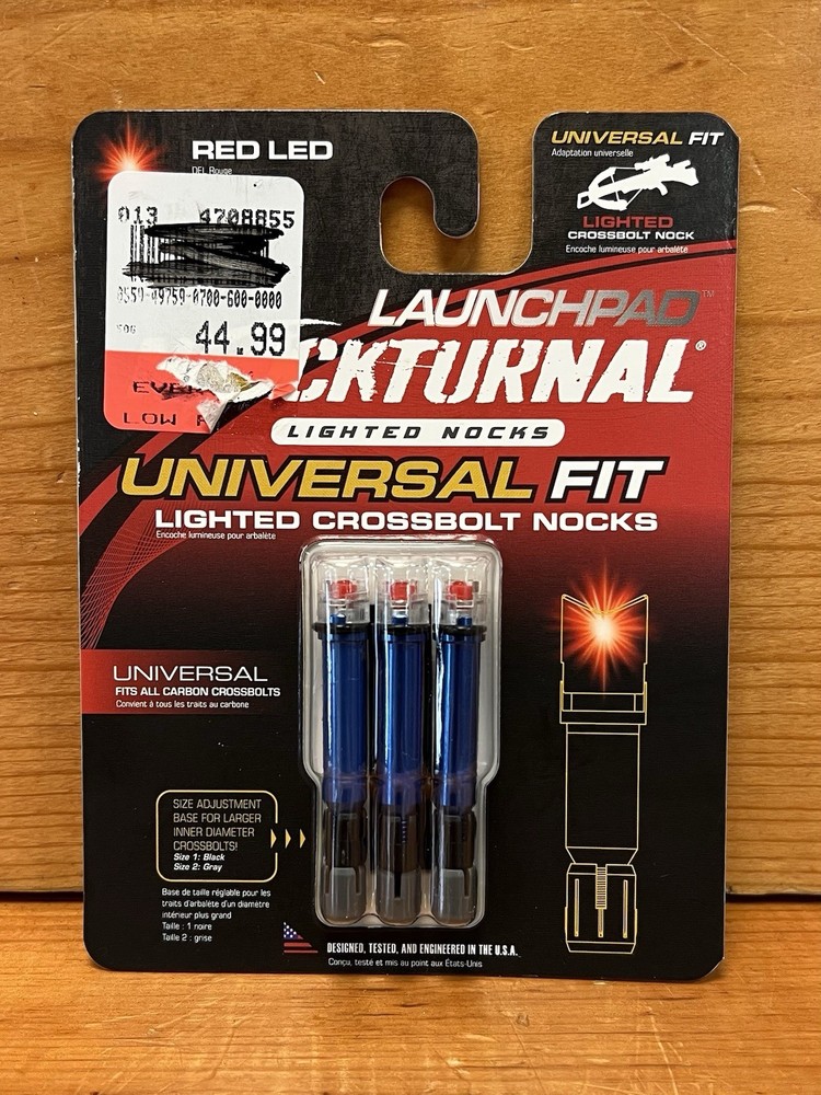 The Nockturnal Launchpad Crossbow Nock - Red - 3 Pack