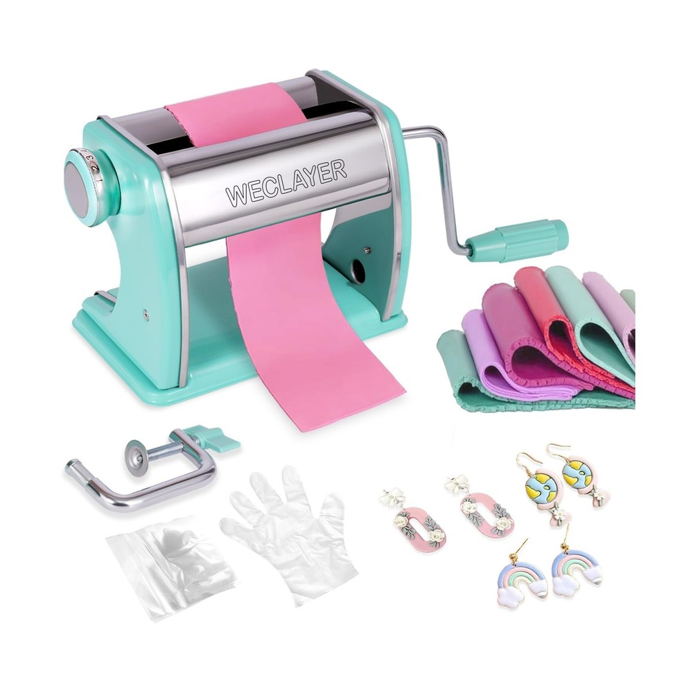 Polymer Clay Press Machine,Clay Roller Machine,Includes Non-Sti... USA FAST SHIP
