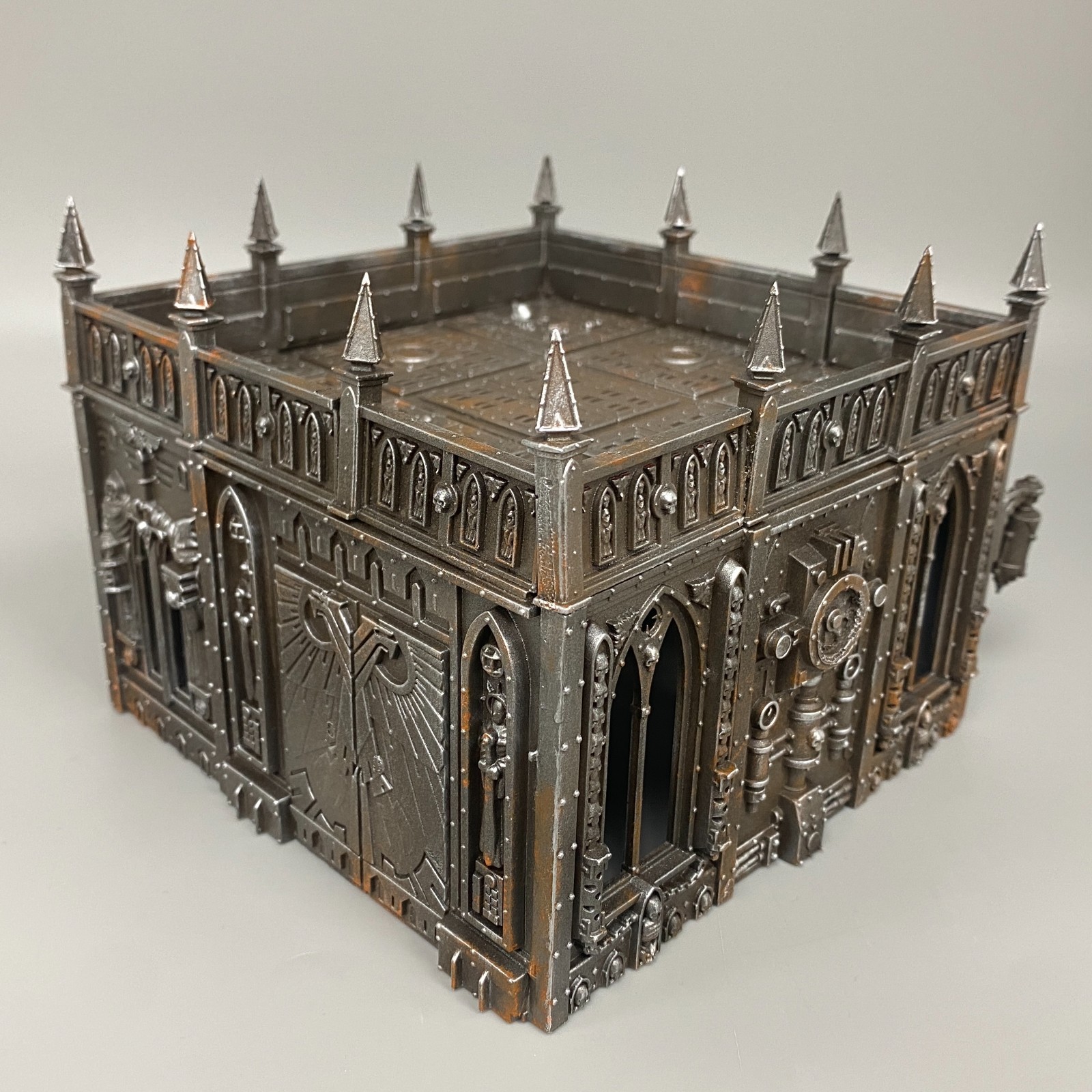 PAINTED SECTOR IMPERIALIS BUNKER BUILDING RUIN TERRAIN SCENERY WARHAMMER 40K