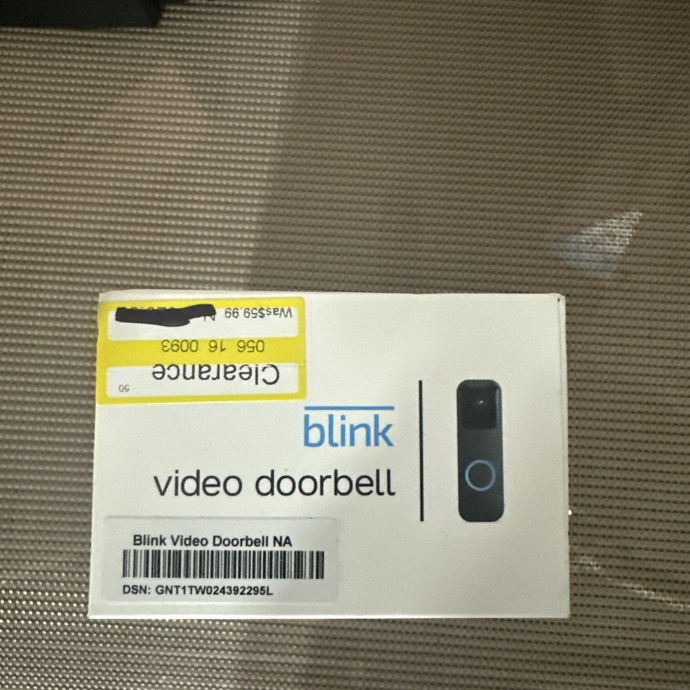 Blink Video Doorbell - Black (Standalone)