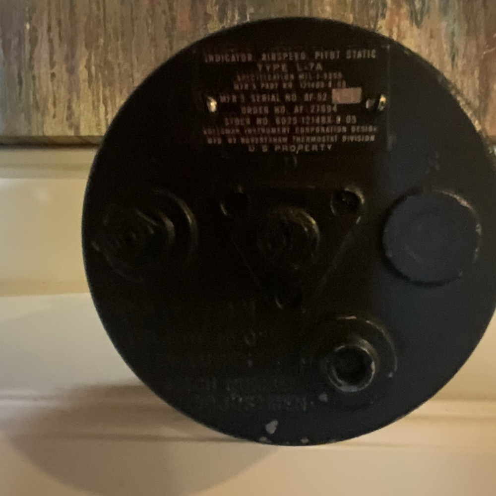 USAF Kollsman Jet Airspeed Indicator Type L-7A