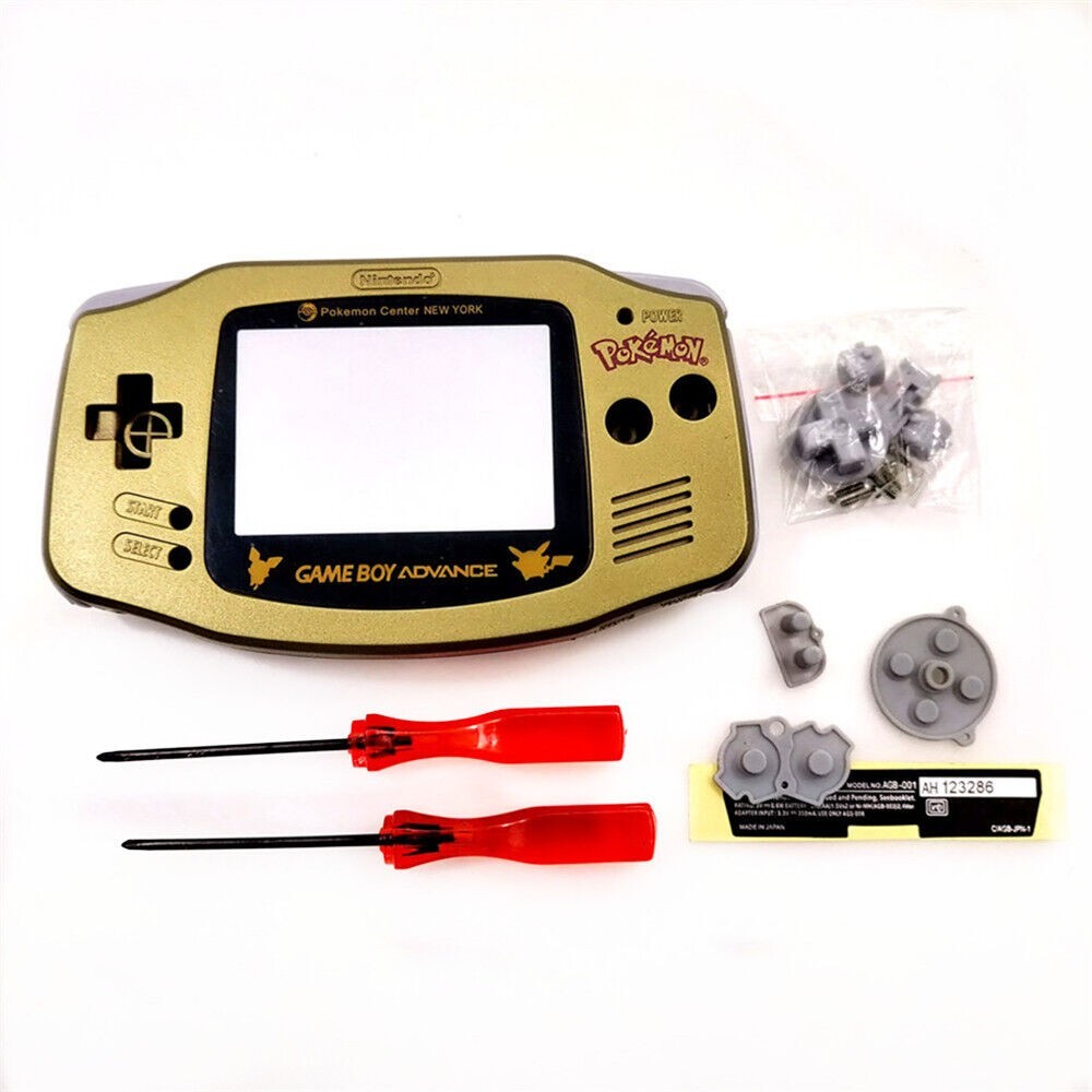 GBA Nintendo Game Boy Advance Replacement Housing Shell Pokemon Center Gold