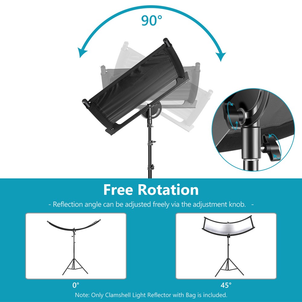 Neewer Clamshell Light Reflector/Diffuser for Studio Video and Photography