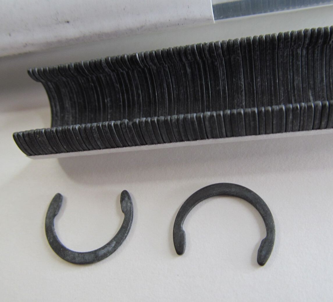 200x AMERICAM RING & TOOL 5103-050 CRESCENT RETAINING RING FOR SCHLAGE LOCK .50"