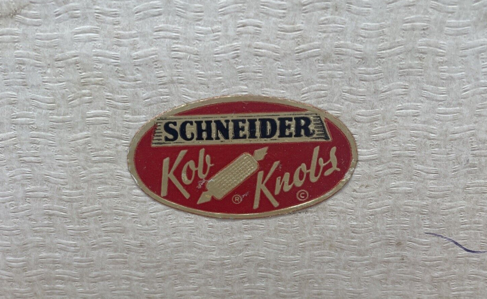 Schneider Red Bakelite Kob Knobs Corn CobHolders Vintage Original Box