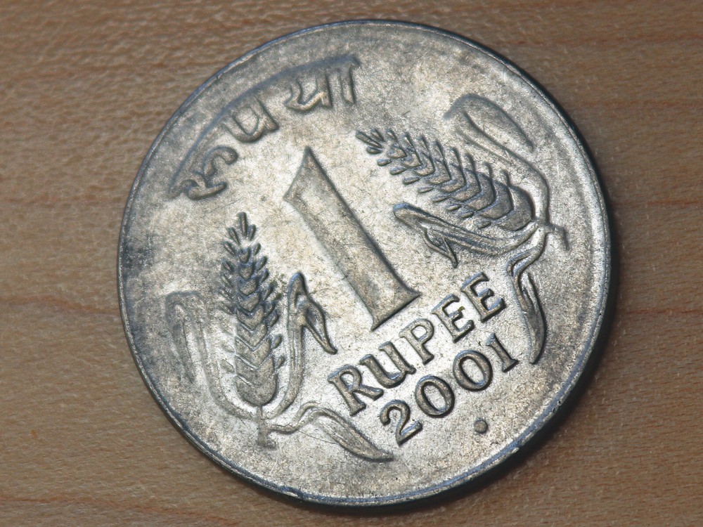2001 India 1 Rupee Noida Mint