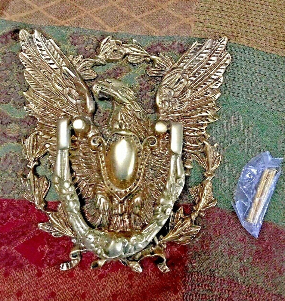 Solid Brass American Eagle Door Knocker