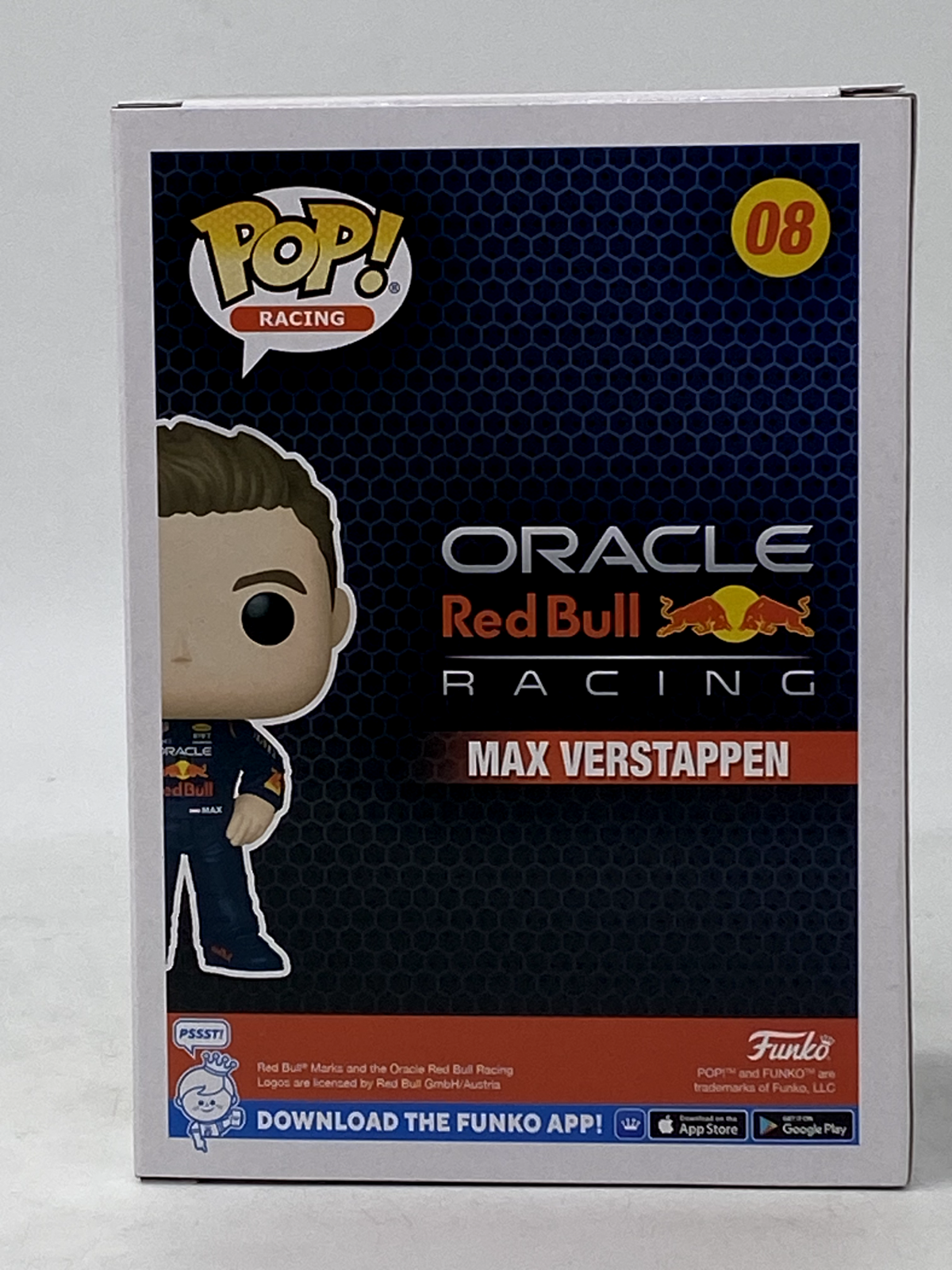 Funko Pop! Racing Oracle Red Bull Max Verstappen #8 W/ Pop Protector