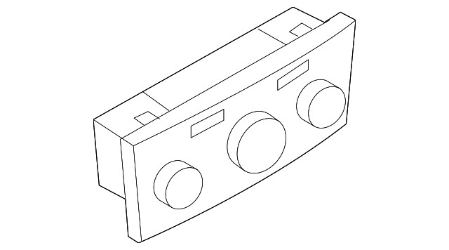 Genuine GM Matte Chrome Heater Control Unit 13231048