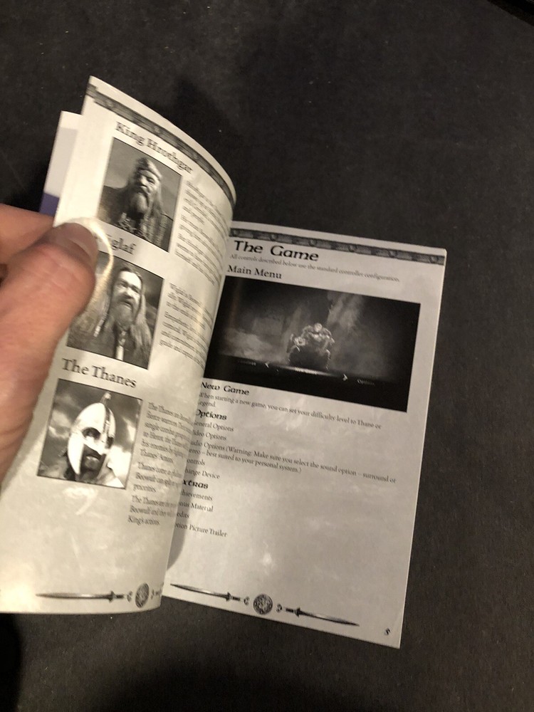 beowulf xbox 360 Manual Only