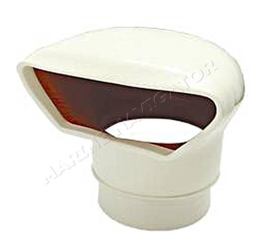 Ventilator Vent PVC White Low Profile 132mm Flat