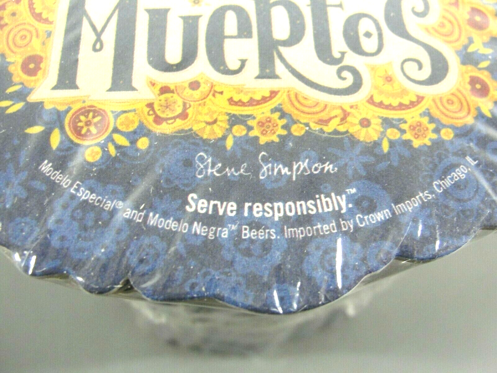 LOT 100 MODELO BEER COASTER SUGAR SKULL DIA DE LOS MUERTOS DAY OF THE DEAD NEW