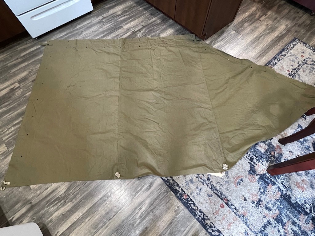 Original M1910 US Military Shelter Half EARLY RARE WW1 Doughboy Pre WW2 Tent Pup