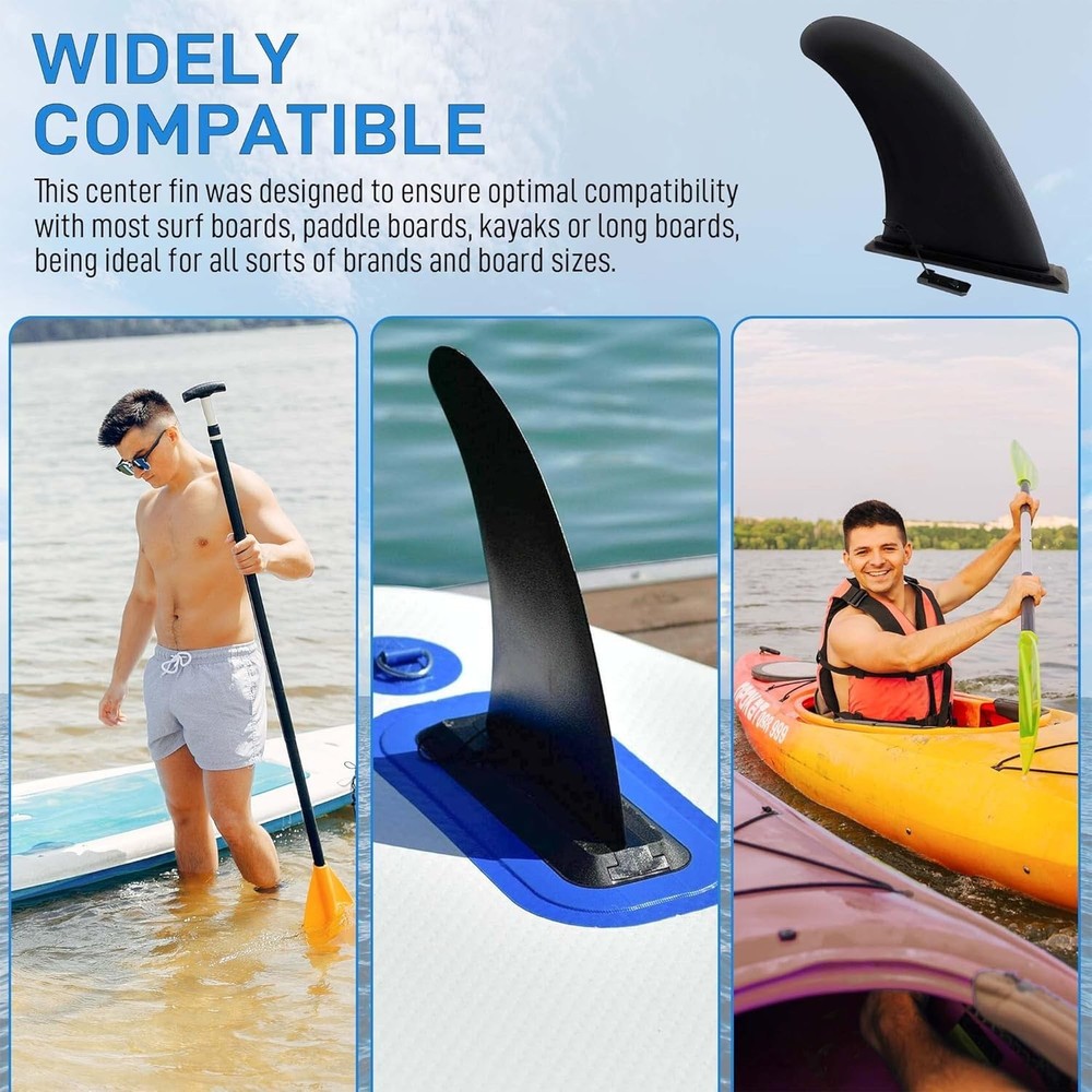 9” Inflatable Paddle Board Fin - Quick Installation, Maximum Stability