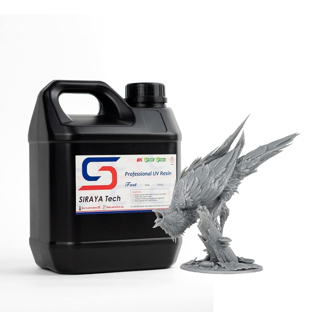UV-Curable High Precision Resin 2kg Grey