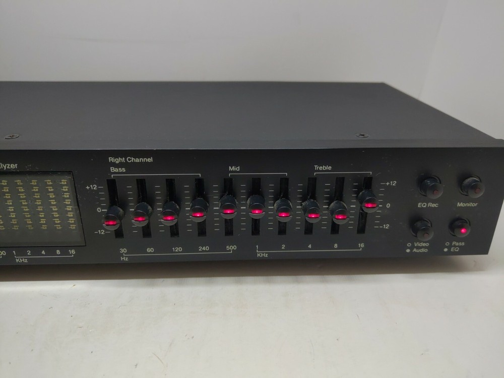 AUDIOSOURCE EQ-Eight Series II Vintage Stereo Equalizer Used Turns On