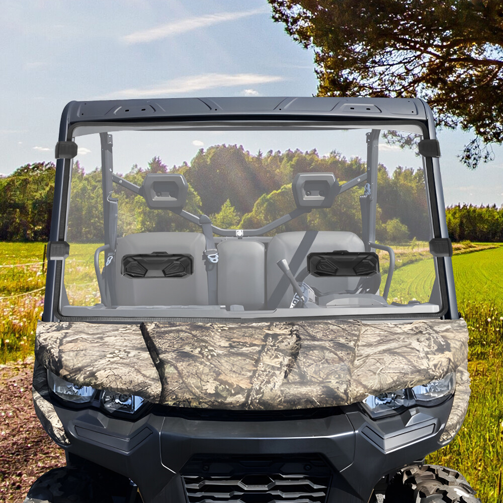 For 2016+ Can-Am Defender HD5/HD8/HD10/MAX Scratch Resistant Vented Windshield
