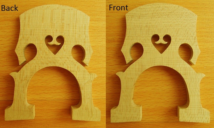 French model old color 3/4 cello bridge